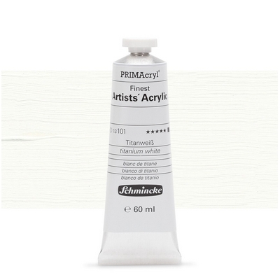 צבע אקריליק שמינקה 60 מל סדרה 1 ארטיסט 101 PRIMAcryl Titanium White
