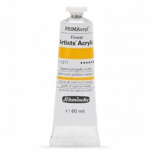 צבע אקריליק שמינקה 60 מל סדרה 6 ארטיסט 211 PRIMAcryl Cadmium Yellow Medium