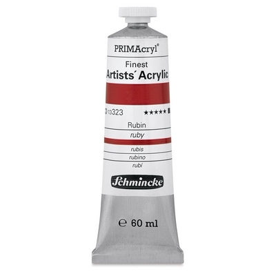 צבע אקריליק שמינקה 60 מל סדרה 6 ארטיסט 323 PRIMAcryl Ruby  