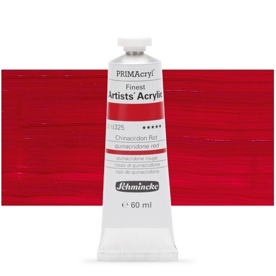 צבע אקריליק שמינקה 60 מל סדרה 4 ארטיסט 325 PRIMAcryl Quinacridone Red  