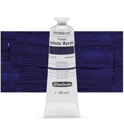 צבע אקריליק שמינקה 60 מל סדרה 4 ארטיסט 432 PRIMAcryl Delft Blue  