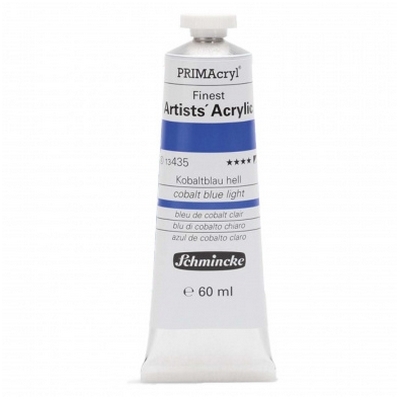 צבע אקריליק שמינקה 60 מל סדרה 5 ארטיסט 435 PRIMAcryl Cobalt Blue Light 