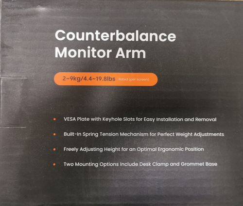 זרוע דו מפרקית לשתי מסכי מחשב מותאם לגודל Lumi Brateck 17”-32 דגם LDT13-C024 מתקן תלייה שולחני 81000-000-25