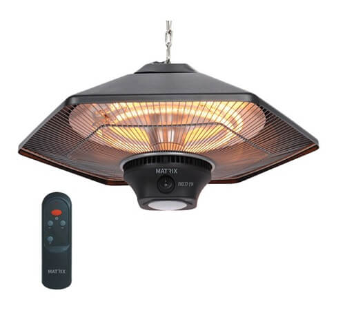 פטריית חימום לתלייה 2000W כולל שלט דגם ROMA Matrix