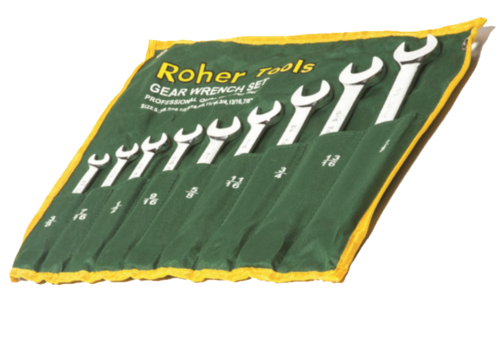 סט מפתחות רינג רצ'ט אינצ'י ''3/8 - ''7/8 - 9 יחידות ROHER