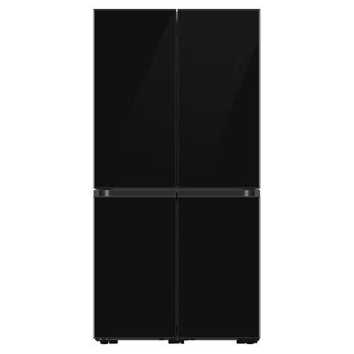 מקרר 4 דלתות 648 ליטר Samsung BESPOKE RM70F63REB Kitchen Fit זכוכית שחורה סמסונג
