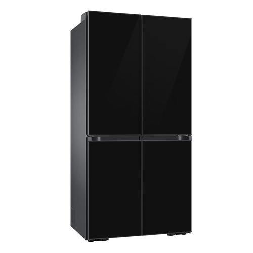 מקרר 4 דלתות 648 ליטר Samsung BESPOKE RM70F63REB Kitchen Fit זכוכית שחורה סמסונג