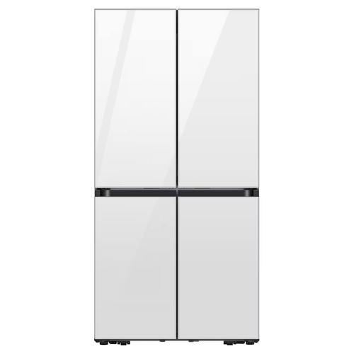 מקרר 4 דלתות 648 ליטר Samsung BESPOKE RM70F63REW Kitchen Fit זכוכית לבנה סמסונג