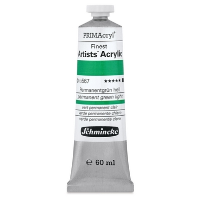 צבע אקריליק שמינקה 60 מל סדרה 2 ארטיסט 567 PRIMAcryl Permanent Green Light Shade 