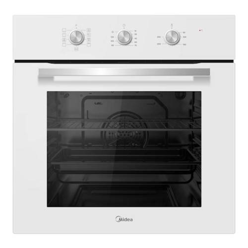 תנור בנוי 70 ליטר מכני Midea 65DME30004WH 6782 זכוכית לבנה