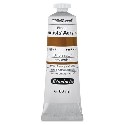 צבע אקריליק שמינקה 60 מל סדרה 1 ארטיסט 677 PRIMAcryl Raw Umber 
