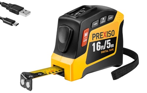 מטר נטען (סרט מדידה דיגיטלי) PREXISO PDT5 - 5