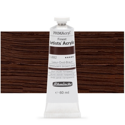 צבע אקריליק שמינקה 60 מל סדרה 2 ארטיסט 682 PRIMAcryl Transparent Brown Oxide
