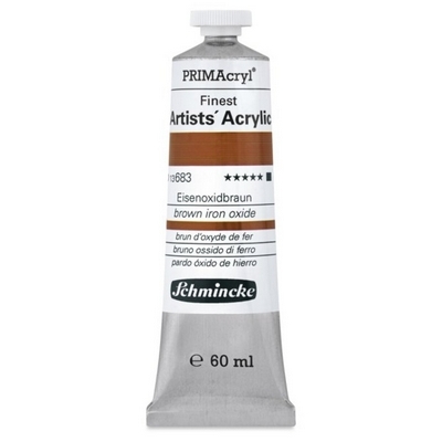 צבע אקריליק שמינקה 60 מל סדרה 1 ארטיסט 683 PRIMAcryl Brown Iron Oxide