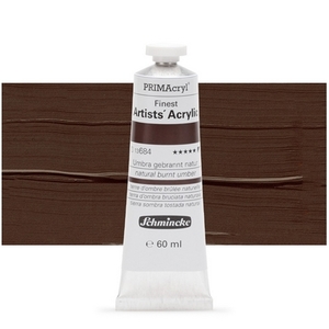 צבע אקריליק שמינקה 60 מל סדרה 1 ארטיסט 684 PRIMAcryl Natural Burnt Umber