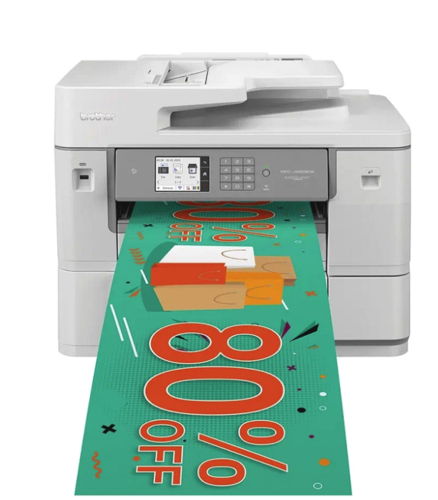 מדפסת משולבת A3 הזרקת דיו אלחוטית בפורמת ארוך Brother MFC-J6959DW 