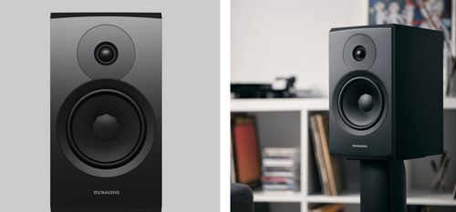 זוג רמקולים מדפיים מבית Dynaudio דגם Emit 20 מהתצוגה שלנו צבע שחור בלבד 