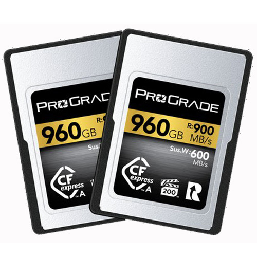 מארז זוג כרטיסי זיכרון ProGrade 960GB CFexpress Type A Gold