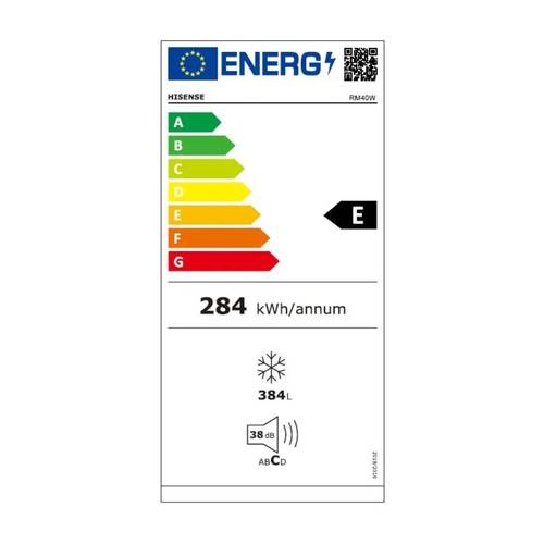 מקרר \ מקפיא וורסטילי דלת אחת 384 ליטר Hisense RM40S נירוסטה