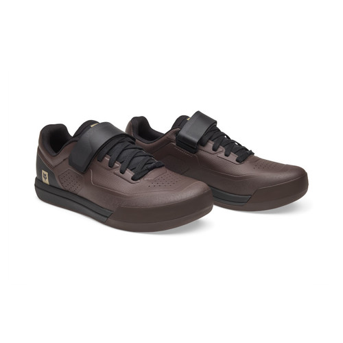 נעלי רכיבה פוקס לקליטים חום כהה - FOX UNION CLIPLESS SHOE V26 