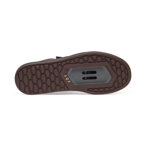 נעלי רכיבה פוקס לקליטים חום כהה - FOX UNION CLIPLESS SHOE V26 