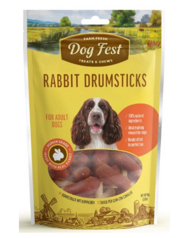 חטיף לכלב דוג פסט פולקע ארנב 90 גרם Dog Fest