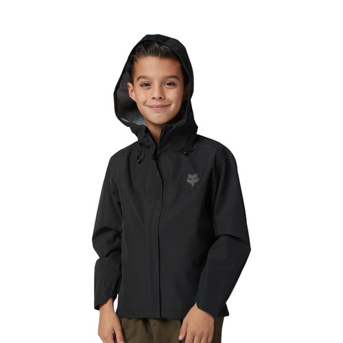 מעיל גשם לילדים פוקס שחור - FOX YTH RANGER WATER JACKET 2.5L V26