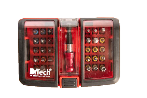 סט ביטים מקצועי 31 חלקים B-TECH D1/4 בקופסא