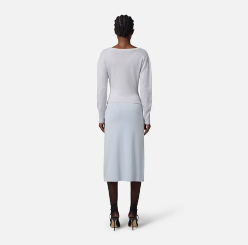 Cashmere blend jumper with jewel buttons