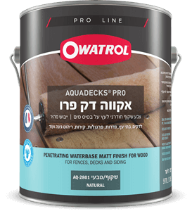 אקווה דק - צבע חודרני לעץ על בסיס מים נטורל