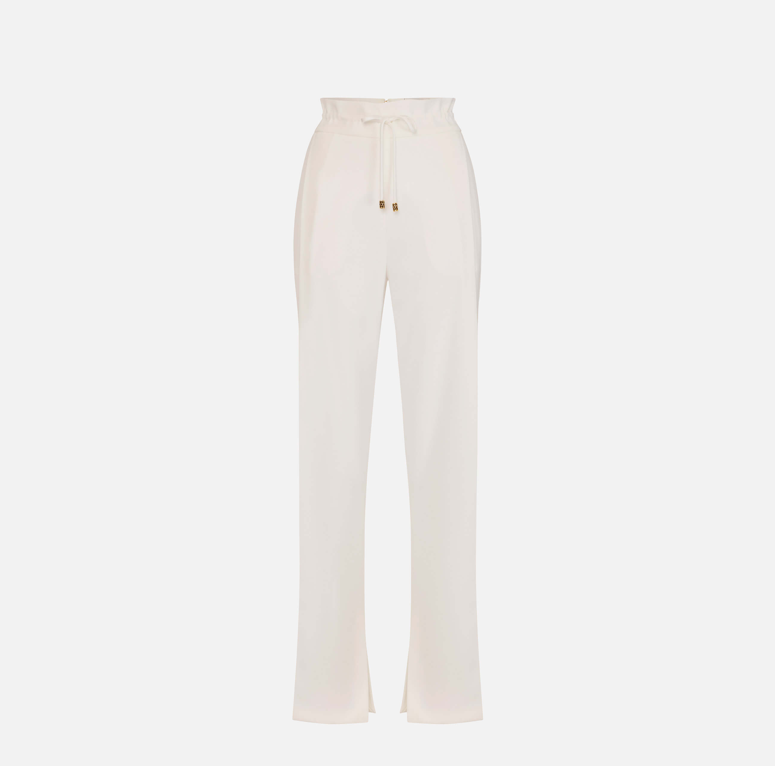 Lightweight crêpe fabric trousers
