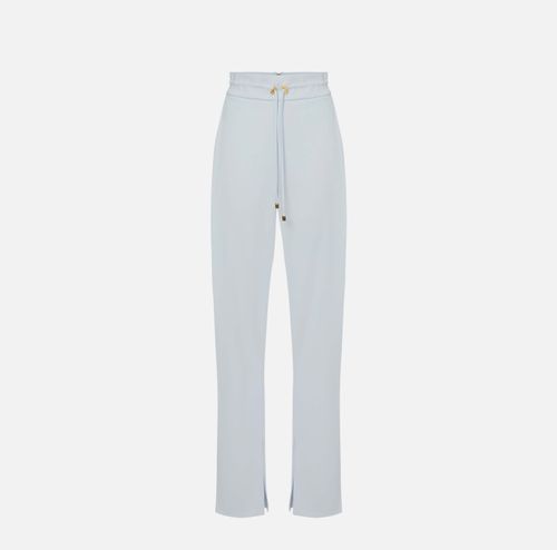 Lightweight crêpe fabric trousers