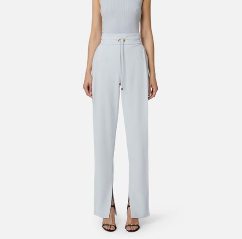 Lightweight crêpe fabric trousers
