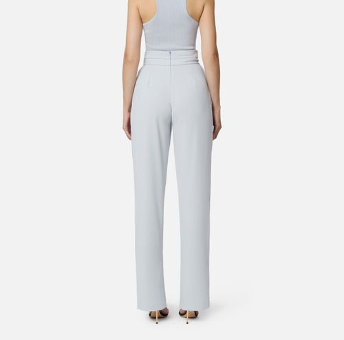 Lightweight crêpe fabric trousers