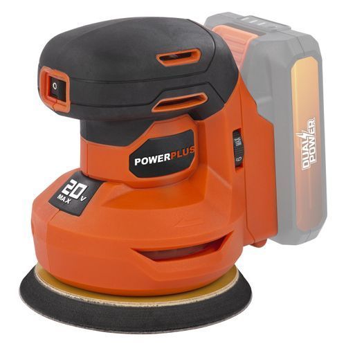 מלטשת אקסצנטרית POWDP50400  20V - גוף Power plus