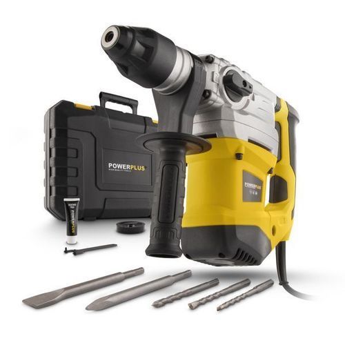 פטישון חציבה 1500W במזוודה + אביזרים  POWX1195