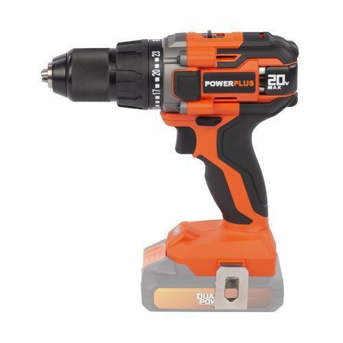 מקדחה / מברגה POWDP15100  20V - גוף Power plus
