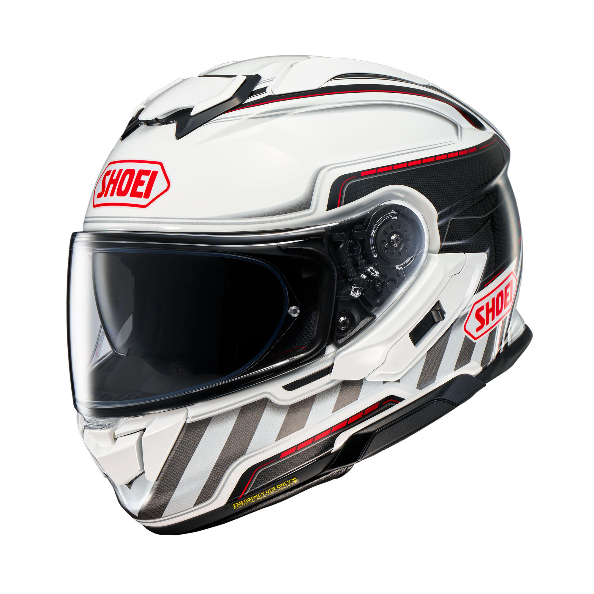 קסדת שואי מלאה לבן / שחור / אדום - SHOEI GT-AIR 3 DISCIPLNE TC-6