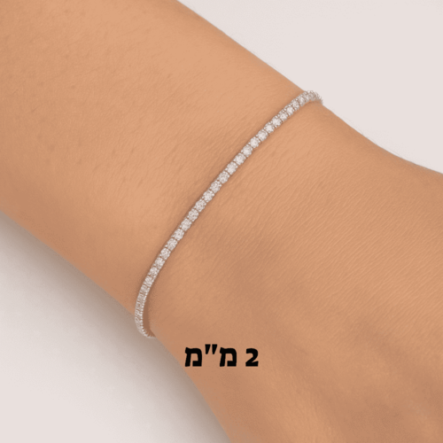טניס כסף אמיתי דק