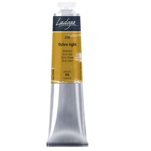 צבע שמן 45 מל Ochre light 206 Ladoga