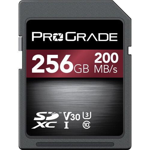 כרטיס זיכרון ProGrade 256GB SDXC V30 UHS-I