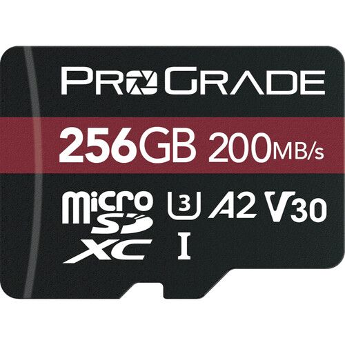 כרטיס זיכרון ProGrade 256GB microSDXC V30 UHS-I