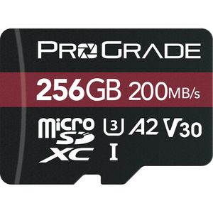 כרטיס זיכרון ProGrade 256GB microSDXC V30 UHS-I