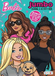 ספר צביעה ופעילות 80 עמודים Barbie You Can Be Anything ברבי