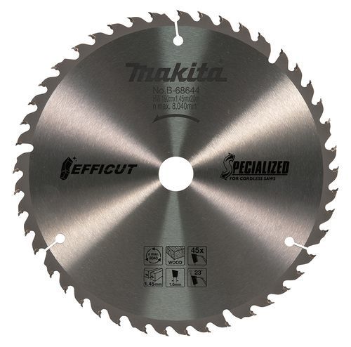 להב TCT למסור מסדרת EFFICUT 190X45 למסור עגול נטען MAKITA מקיטה
