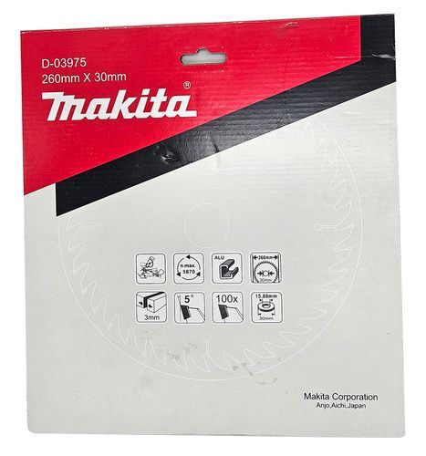 להב TCT למסור פנדל 260X100 אלומיניום MAKITA מקיטה