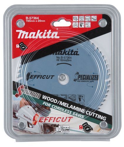 להב TCT מצופה שקט EFFICUT למסור עגול נטען 165X56 עץ MAKITA