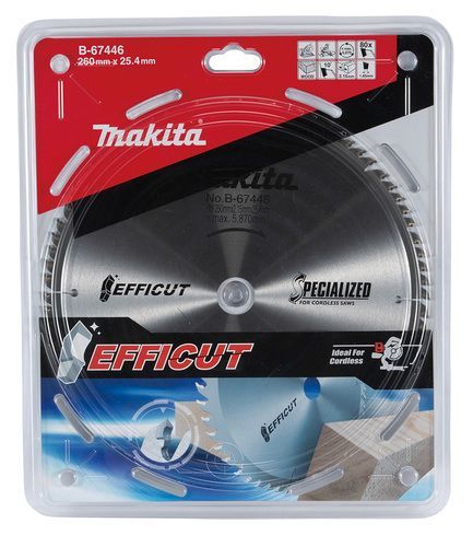 להב TCT למסור פנדל EFFICUT 260X80 לעץ MAKITA מקיטה