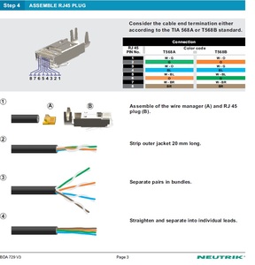 NE8MXR1-B-TOP-D קונקטור RJ45 ETHERNET IP65 תוצרת NEUTRIK