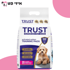 פדים לכלבים טראסט בתוספת פחם פעיל 60*60 ס"מ 20 יח